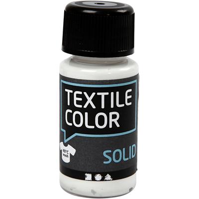 Creativ Company Textielkleur, dekkend, wit, 50 ml/ 1 fles