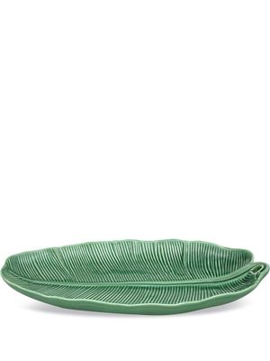 Bordallo Pinheiro plat Folhas - Vert