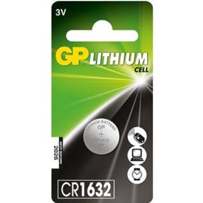 GP Batteries Lithium Cell CR1632 Lithium 3V