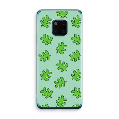 Groene blaadjes: Huawei Mate 20 Pro Transparant Hoesje