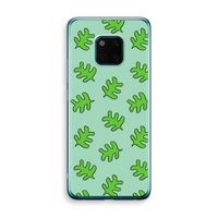 Groene blaadjes: Huawei Mate 20 Pro Transparant Hoesje