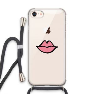 Kusje: iPhone 8 Transparant Hoesje met koord