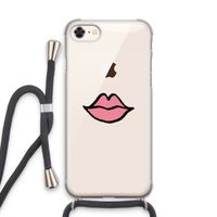 Kusje: iPhone 8 Transparant Hoesje met koord