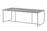 Quatro Tafelframe Frost Grey met HPL Light Grey tafelblad 220 x 95 cm - 4so