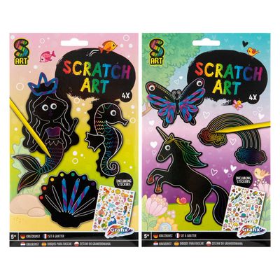 Creative Craft Group Maak je eigen scratch art meisje