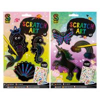 Creative Craft Group Maak je eigen Scratch Art Meisje - thumbnail