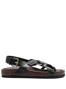 Soeur sandales Mexico en cuir - Noir