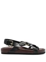 Soeur sandales Mexico en cuir - Noir