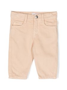 Emporio Armani Kids short chino en sergé à plaque logo - Tons neutres