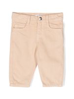 Emporio Armani Kids short chino en sergé à plaque logo - Tons neutres