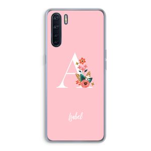 Pink Bouquet: Oppo A91 Transparant Hoesje