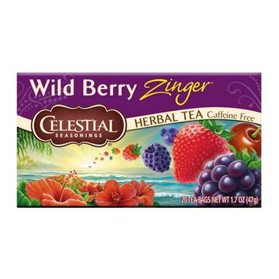 Celestial Seasonings - Wild Berry Zinger Herbal Tea - 20 zakjes