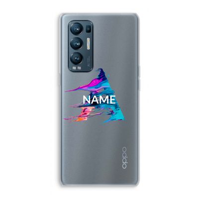 Abstract Spectrum: Oppo Find X3 Neo Transparant Hoesje
