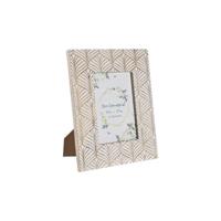 Fotolijsten DKD Home Decor 22,5 x 2 x 28 cm Kristal Bruin Wit Mangohout Stads