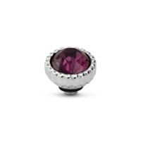 Melano Twisted Bali Petite Steentje Amethyst | Zilver