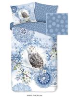 HIP Dekbedovertrek "mandala&apos;s en een sneeuwuil" - Blauw - (140x200/220 cm) - Katoen Flanel