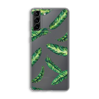 Lange bladeren: Samsung Galaxy S21 Plus Transparant Hoesje