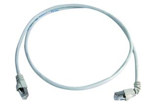 Telegärtner L00003A0119 RJ45 Netwerkkabel, patchkabel CAT 6A S/FTP 5.00 m Grijs Vlambestendig, Snagless 1 stuk(s)