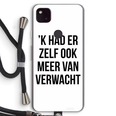 Meer verwacht: Pixel 4a 5G Transparant Hoesje met koord