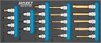 HAZET Dopsleutelbitset 163-571/22 - 3/8 inch (10 mm) vierkant hol - Binnen-TORX®-profiel, Binnenveeltandprofiel XZN, Binnen-zeskant-profiel - 22-delig