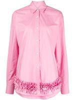 Molly Goddard chemise volantée à manches longues - Rose