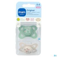Mam Fopspeen Original Pure Siliconen 0-6m Unisex Mam Fopspeen Original Pure Siliconen 0-6m Unisex