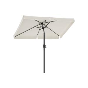 Rechthoekige parasol zonder voet, beige / 300 x 200 cm