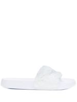 Fenty X Puma claquettes en fourrure - Blanc Fenty X Puma claquettes en fourrure - Blanc
