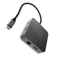 Green Cell AK61 notebook dock & poortreplicator USB 3.2 Gen 1 (3.1 Gen 1) Type-C Zilver