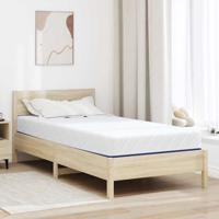 Matrassen Wit, Blauw 90 x 190 cm 100% polyester jacquard stof