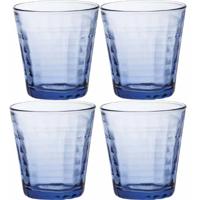 Duralex Drinkglazen Prisme - 4x stuks - blauw - 220 ml - waterglazen