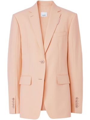 Burberry blazer à simple boutonnage - Rose