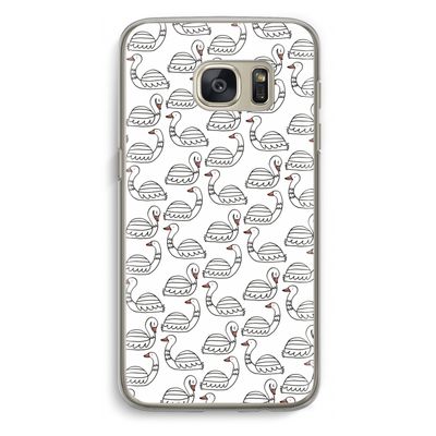 Zwanen: Samsung Galaxy S7 Transparant Hoesje