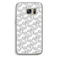 Zwanen: Samsung Galaxy S7 Transparant Hoesje