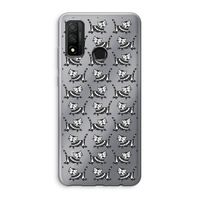Zwarte poes: Huawei P Smart (2020) Transparant Hoesje