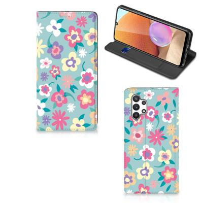 Samsung Galaxy A32 4G | A32 5G Enterprise Editie Smart Cover Flower Power Samsung Galaxy A32 4G | A32 5G Enterprise Editie Smart Cover Flower Power