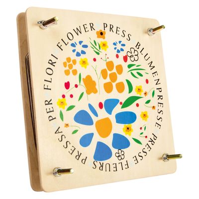 Small Foot - houten bloemenpers, 18x18cm
