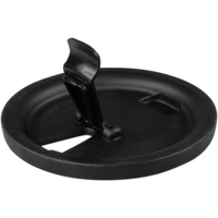 Ornamin Deksel | TPE | reusable | met afsluitbaar drinkgat | onbreekbaar | Ø90mm | zwart | 10 stuks