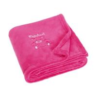 Playshoes fleece babydeken Beer Fuchsia-100x150 cm