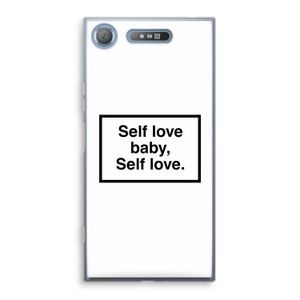 Self love: Sony Xperia XZ1 Transparant Hoesje