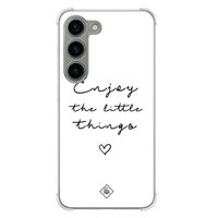 Samsung Galaxy S23 siliconen shockproof hoesje - Enjoy life Samsung Galaxy S23 siliconen shockproof hoesje - Enjoy life