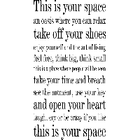 This is your space - Muursticker