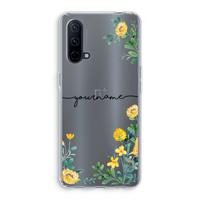 Gele bloemen: OnePlus Nord CE 5G Transparant Hoesje