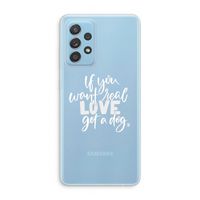 Partner in crime: Samsung Galaxy A73 Transparant Hoesje