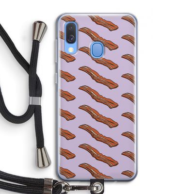 Bacon to my eggs #2: Samsung Galaxy A40 Transparant Hoesje met koord