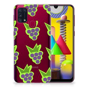 Samsung Galaxy M31 Siliconen Case Druiven