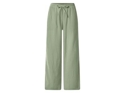esmara Mousseline dames broek (Groen, L (44/46))