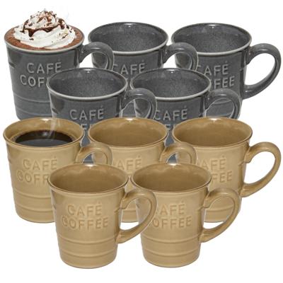 Secret de gourmet Koffiemokken - 10x stuks - 200 ml - kleuren gemixt Secret de gourmet Koffiemokken - 10x stuks - 200 ml - kleuren gemixt