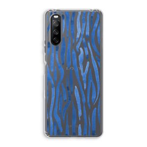 Blauwe nerven: Sony Xperia 10 III Transparant Hoesje