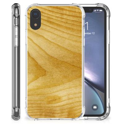 Apple iPhone Xr Stevig Telefoonhoesje Licht Hout Apple iPhone Xr Stevig Telefoonhoesje Licht Hout